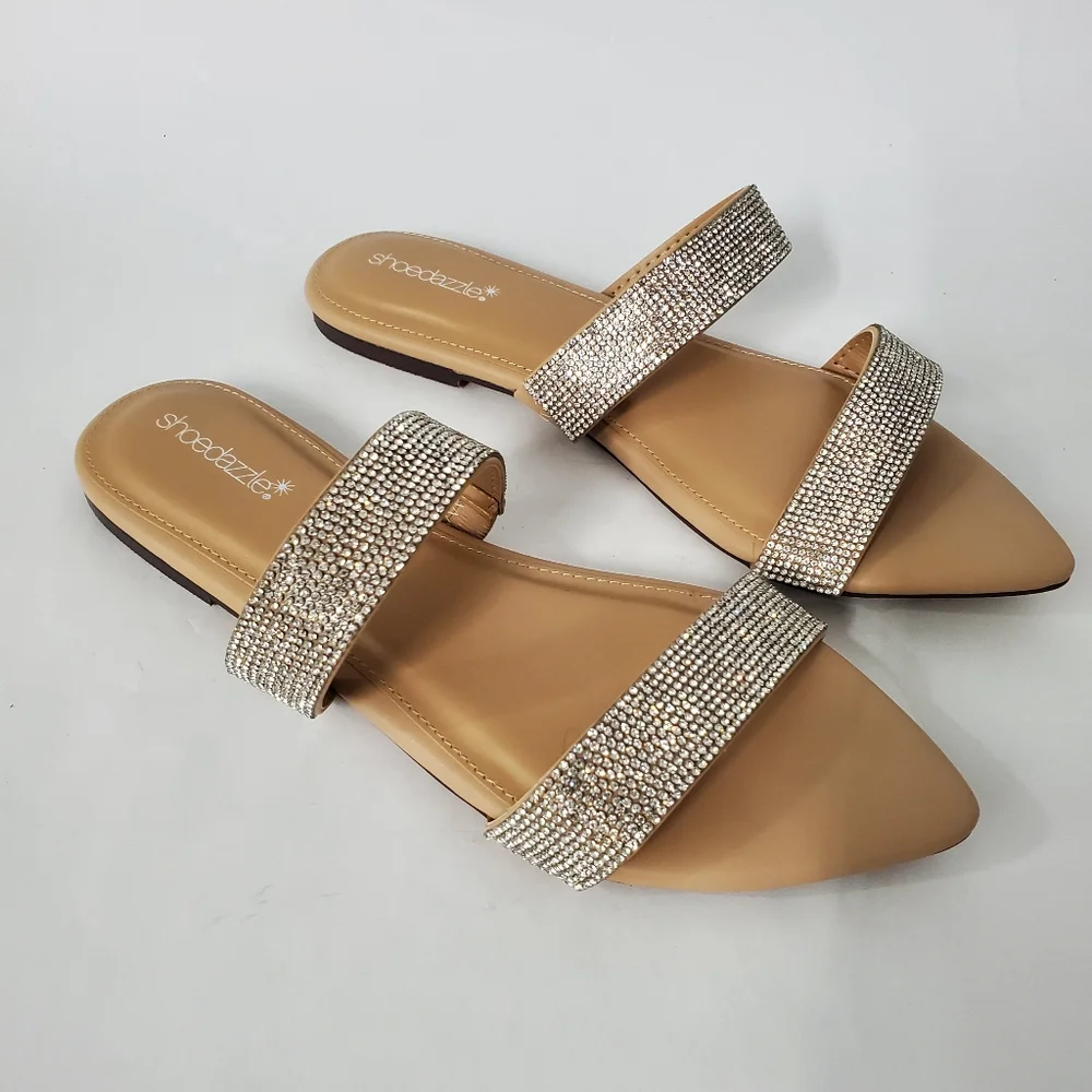 NEW Rhinestone Sandals Size 10